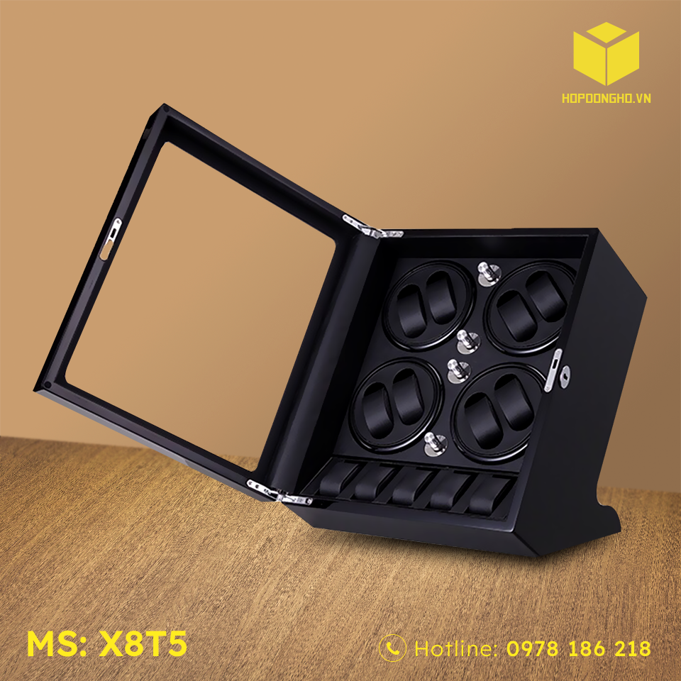 HỘP ĐỰNG ĐỒNG HỒ 8 XOAY 5 TĨNH
